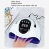 LED Nail Lamp 4 Timers Handheld with Removable Bottom Plate