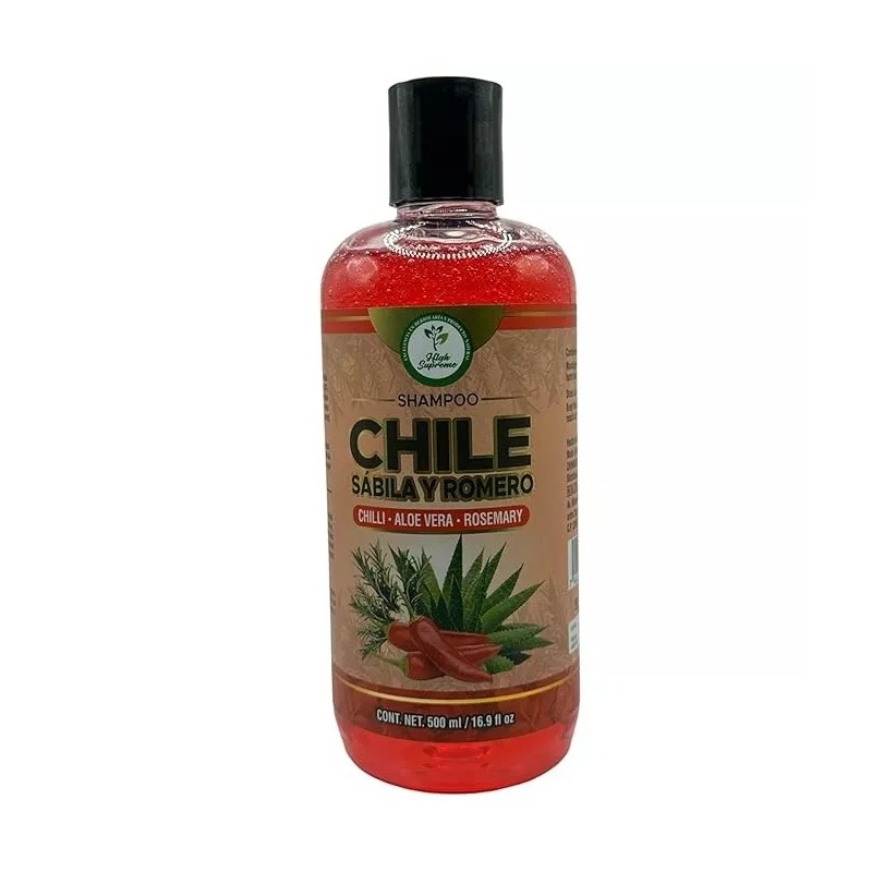 HIGH SUPREME Shampoo de Chile, Sábila & Romero (Natural Shampoo