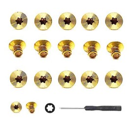 16pcs Minimalist Wallet Replacement Anti-loosening Screws with Screwdriver for Wallet Anti RFID Slim Purse Card Holder Case (Black)