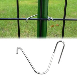 T-Post Clips Galvanized Steel Fence Clips 600 PCS 10 Gauge Convenient and Fast Installation Pre-Cut Fence Ties for T-Posts/U-Posts