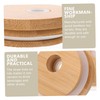 VICASKY 4Pcs Bamboo Jar Lids for Wide Mouth Jars Practical