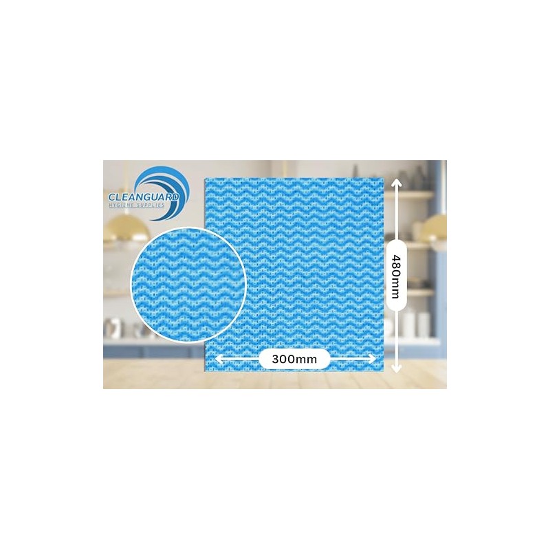 Sanisafe 100 Pack Blue LARGE All Purpose Cleaning Cloths -