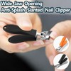 2PCS Anti-Splash Slanted Nail Clipper Set for Thick Nails