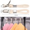 Ezranova Hanging Tea Towels Clip, 5 Pcs Brackets-Braided CottonTowel Clips