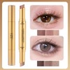 6 Colors Dual 3-Color Gradient Eyeshadow Stick,Metallic Cream Eye Shadow