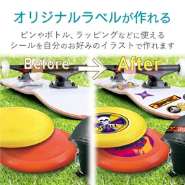 ELECOM Handmade Sticker Series, whites