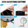 MEANLIN MEASURE 0-5psi Diaphragm Type Capsule Low Pressure Gauge 1/4"