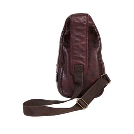 Scully Vintage Goat Washed Leather Sling Tablet Shoulder Bag Brown