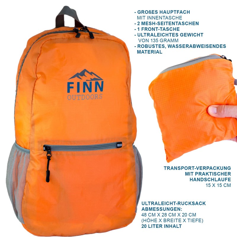 Foldable Ultra Lightweight Backpack 20L Daypack Backpack for Men Women