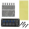 Chaoxinyizu Switch Panel, Waterproof Boat Switch, Car Boat, LED Voltmeter,