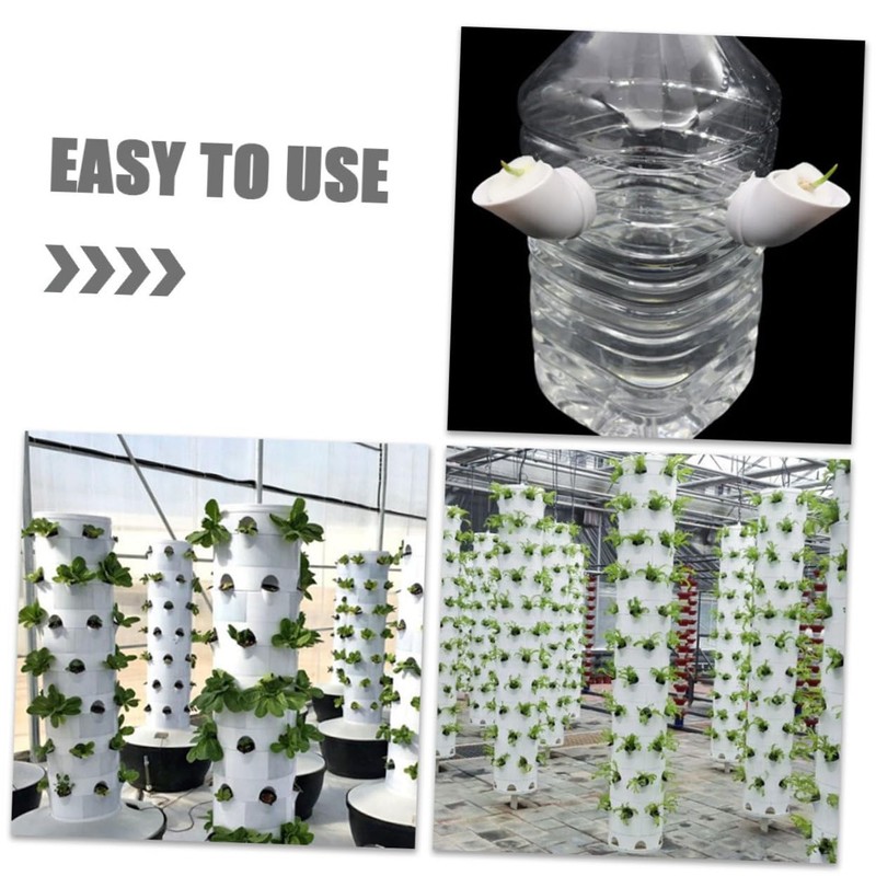 Abaodam 1Set Hydroponic Planting Containers with Sponges for Vegetable Cultivation
