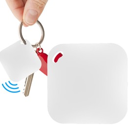 Tomedeks 1 x Apple Key Finder, Air Tag Alternative, Key Finder, Smart Tag with Apple Find My App (iOS Only) for Keys/Suitcase/Luggage, White