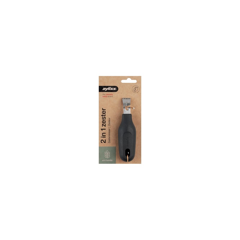 Zyliss 2 in 1 Zester, Citrus Grater/Zester with Coarse and