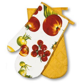 Oven Gloves Kitchen, Vegetables, Yellow, 1 Pair, PSA Category II, Heat Resistant up to 250 °C, Tested and Certified Product