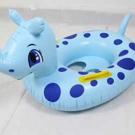 New Cartoon Blue Unisex Baby & Kids' Sitting Swimming Ring Kolf380 Small Yellow Duck Seat, suitable for 2-6 years 5ea