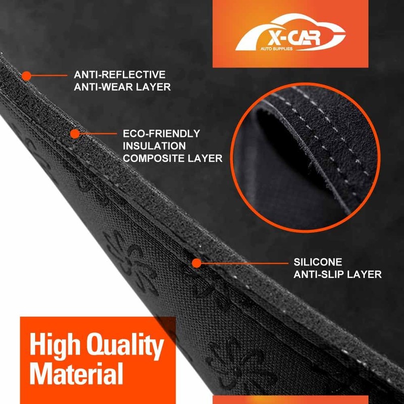 X-CAR Dash Mat for Toyota Kluger 2021-2025 Microfiber Non-Slip Pad