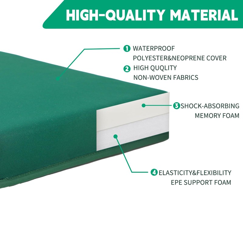 OFiSEXPT Kneeling Pad, Soft Foam Cushion for Knee Support, Water