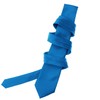 K. Alexander Peacock Blue Necktie SOLID Mens Neck Tie Satin