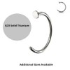 PiercedOff Titanium Nose Ring - Thickness 18GA (1mm) / Diameter