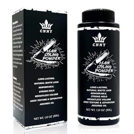Crownnaturally- Polvo para peinar el cabello CNNY para hombres polvo esponjoso para dar volumen y texturizar para un cabello grueso y natural.        
