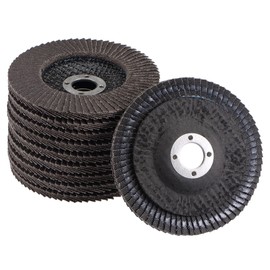 uxcell 4 Inch Flap Disc 120 Grit Sanding Grinding Wheels Silicon Carbide Abrasive Fiber Mesh Cover 10pcs