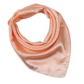 JK Home 60x60cm Satin Square Head Scarf for Women Girls Retro 50s Like Silk Satin Bandana Head Neck Wrap Sleeping Headscarf Necktie Wristband Tie Scarf for Handbag D Light Orange