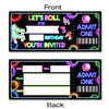 VAHATAN Roller Skating Birthday Party Invitations 20 Pack Roller Skating