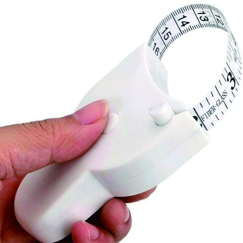 Body Measuring Tape 150cm, Automatic Snap-in Retraction, Dual-Sided Metric/Imperial Scale,