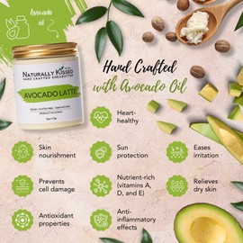 Naturally Kissed Sheabutter Avocado Latte - Shea Butter für die Hautpflege I Sheabutter bio für kosmetik Anwendungen in der Naturkosmetik l Bodylotion Damen und Herren geeignet