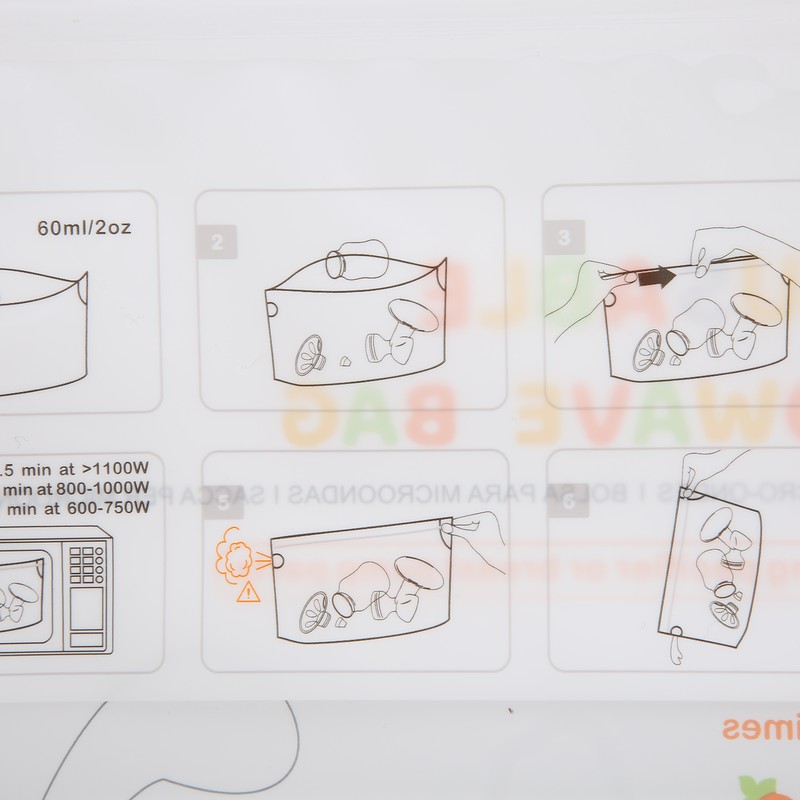 16pcs Bimirth Baby Bottle Cleaning Bag Breast Pump Teether Microwave