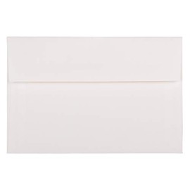 Jam Paper Strathmore Sobres de papel – 50/caja de cartón, blanco, (Bright White Wove), A9