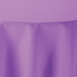 Tablecloth Linen Look Round 160 cm Lilac Light Purple Lilac