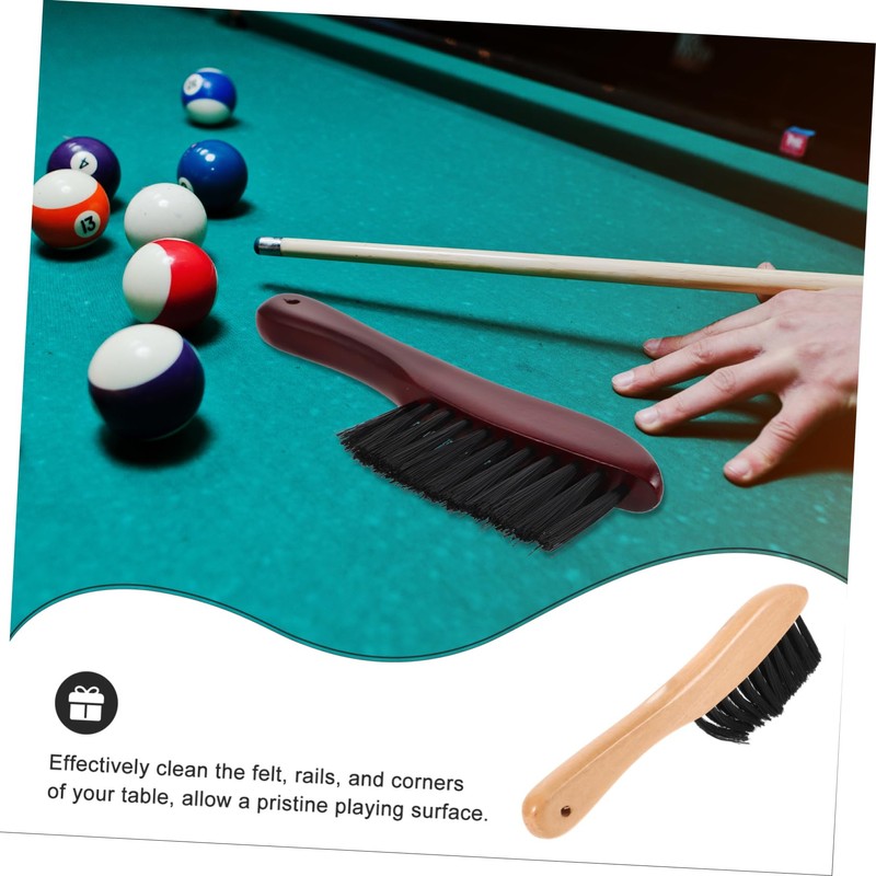 Kisangel Billiards Cleaning Brush Pool Table Necessity PVC Brush Hair