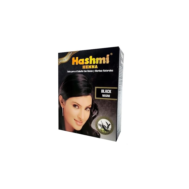 2 HENNA TINTE PARA CABELLO (NEGRO) HASHMI | LO MAS