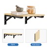 VinBee Shelf Brackets - Metal Folding Shelf Brackets for Home,