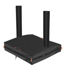 Kids Sandbox Cover for with Canopy Foldable Bench Seats Sand Boxes,600D Heavy Duty Waterproof,with Two Reflective Carrying Handles and of 5.3 Metre Ribbon SnapCover Only(49" W x 49" D x 9" H).