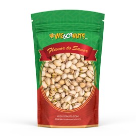 California Pistachios 3 Pounds - Premium Quality Kosher Roasted Pistachios By We Got Nuts - Natural & Healthy Rich Flavor Snack - Whole, & Salted – Air-Tight Resealable Bag Package