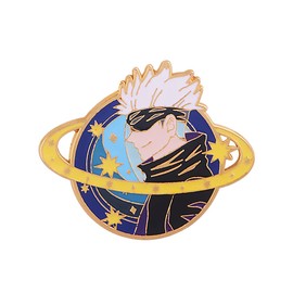 JJK Satoru Pins - Anime Figure Enamel Pins for Backpacks and Clothes - Funny Gifts for Anime Lovers (gojo 2)