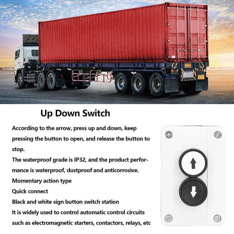 SGKJ‑2N Push Button Switch Station Up Down Arrow Momentary Push