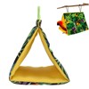 Topyond Pet Bird Nest Hammock,Triangle Shade Parrot Hut Tent,Hanging Bird