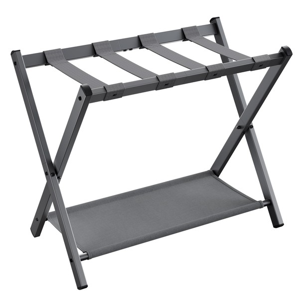 SONGMICS Luggage Rack for Guest Room, Suitcase Stand with Storage