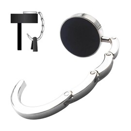 Handbag Hooks for Tables Folding Purse Hook Hangers - Portable Table Bag Holders for Restaurant Bar, Silvery, ordinary