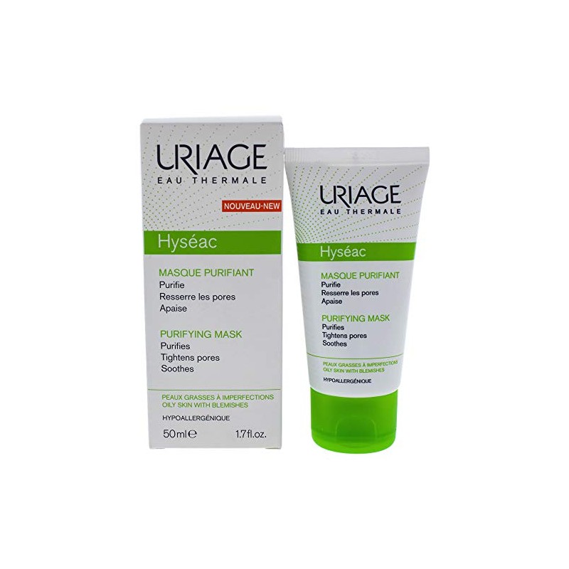Uriage Hyseac Purifying Mask for Oily Skin with Blemishes, 50