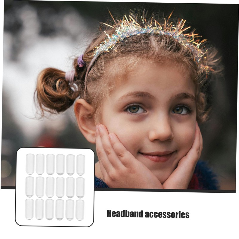 PACKOVE 200pcs Headband End Caps Durable Rubber Plugs for Hair