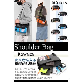 Rowaica Men's Crossbody Shoulder Bag, Lightweight, Large Capacity, Shoulder Bag, Messenger (Gray)