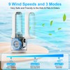 Beautiq 13 Inch Bladeless Desk Fan, 9 Speeds, 60° Oscillation,