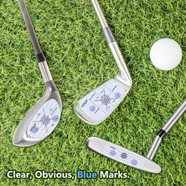 Asyxstar Golf Impact Tape - Golf Impact Stickers for Golf Clubs Golf Training aid,Self-Teaching Sweet Spot and Shot Consistency Analysis, Golf Club face Impact Tape for Woods Irons and Putters