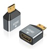 Poyiccot HDMI Mini HDMI Adapter 4K, Mini HDMI to HDMI