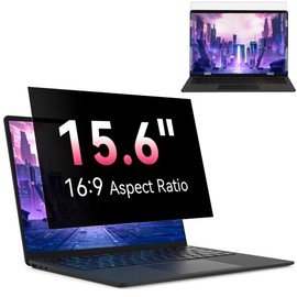 Yklssm Privacy Filter 15.6" 16:9 Laptop Screen Filter Compatible with HP/Dell/Acer/Lenovo/Thinkpad/Envy Removable Anti-Spy/Blue Light Screen Protector for Laptop