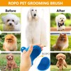 ROPO ROPO Dog Grooming Brush, Pet Shampoo Bath Brush Soothing